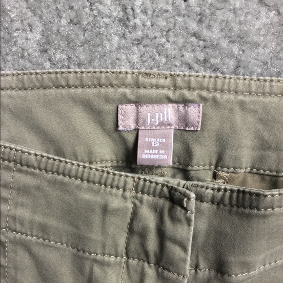 J.Jill Army Green Crop Pants - Picture 4 of 5
